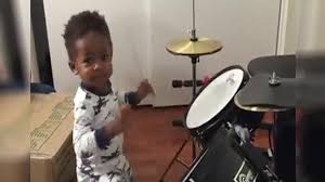 Watch the 1-Year-Old Drummer