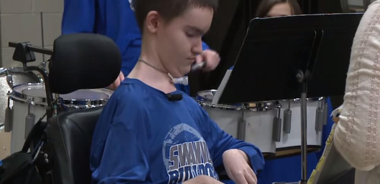 Drumming On Despite Disability