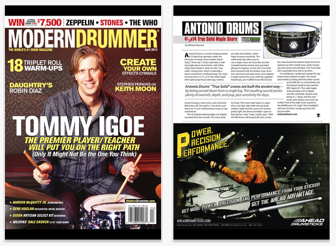 Modern Drummer available for iPhone, iPod touch, and iPad on the iTunes App Store